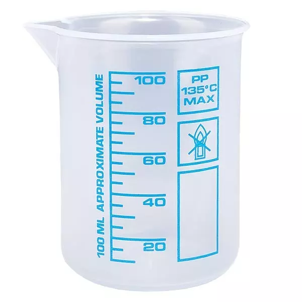 Maatbeker (Griffin beker) 100ml van PP