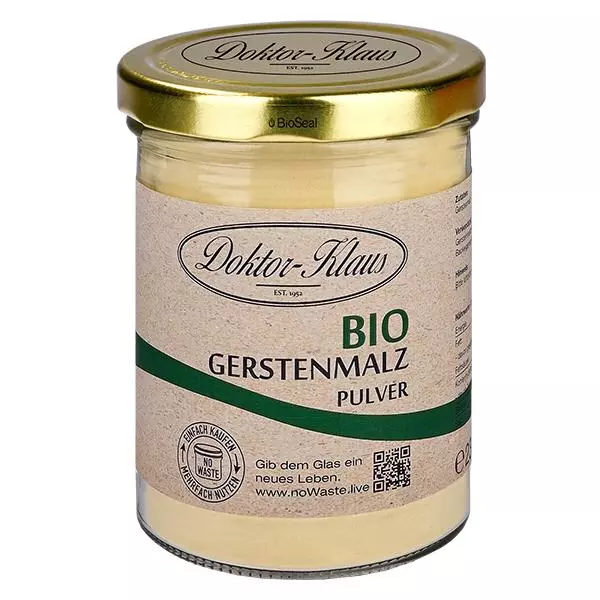 190 g biologisch gerstemoutpoeder Doktor-Klaus noWaste 190 g biologisch gerstemoutpoeder Doktor-Klaus noWaste