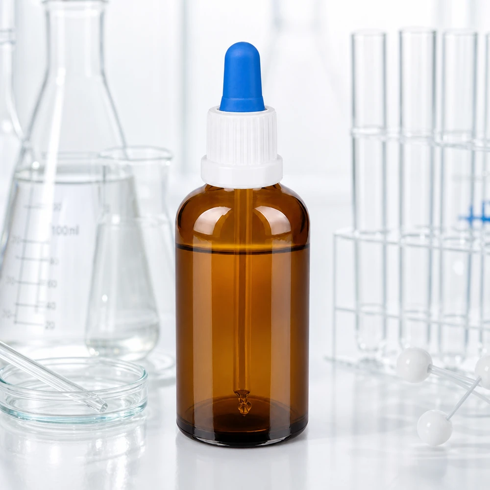 Laboratoriumkwaliteit 50 ml pipetfles met UT18 schroefdraad voor nauwkeurige vloeistofdosering