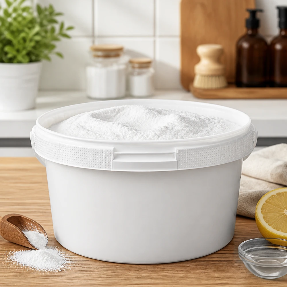 3,5 liter witte emmer zonder deksel Voedselveilige kunststof emmer van 3,5 l in wit met een gestructureerde rand als handgreep
