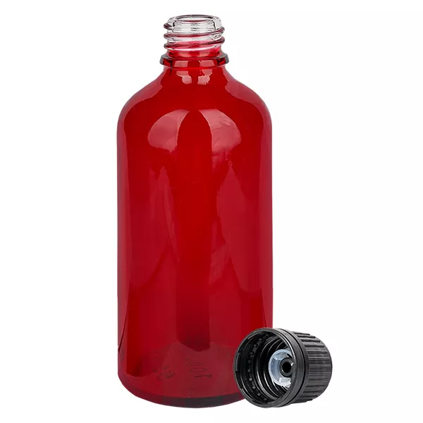 100ml (globule) fles 8mm GR s. OV RedL. UT18/100 100ml (globule) fles 8mm GR s. OV RedL. UT18/100