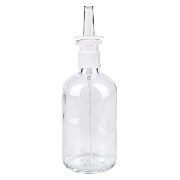 Helder glazen flessen 100ml met neusverstuiver Helder glazen flessen 100ml met neusverstuiver