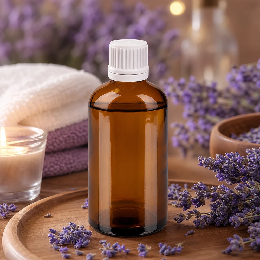 Elegante apothekersfles in een klassiek ontwerp voor hoogwaardige vloeistoffen en extracten