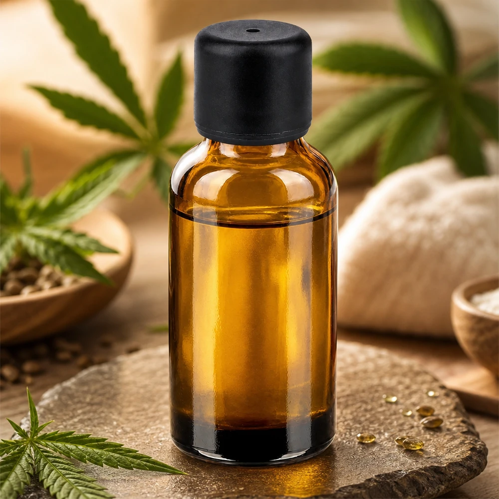 30 ml flesje van donker glas met zwarte schroefdop - ideaal om te bewaren