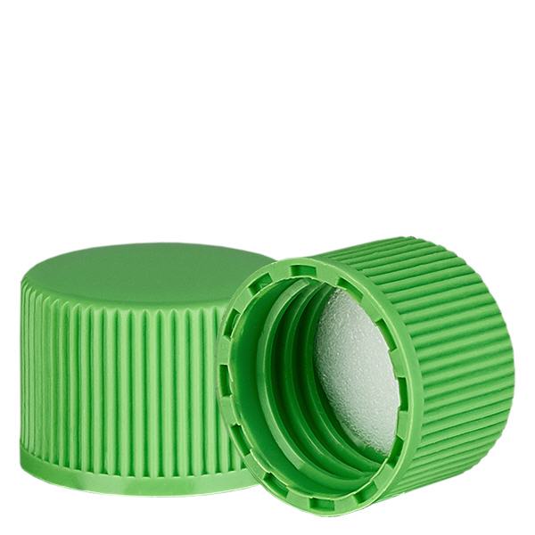 Schroefsluiting groen met PE inzet, S20x3