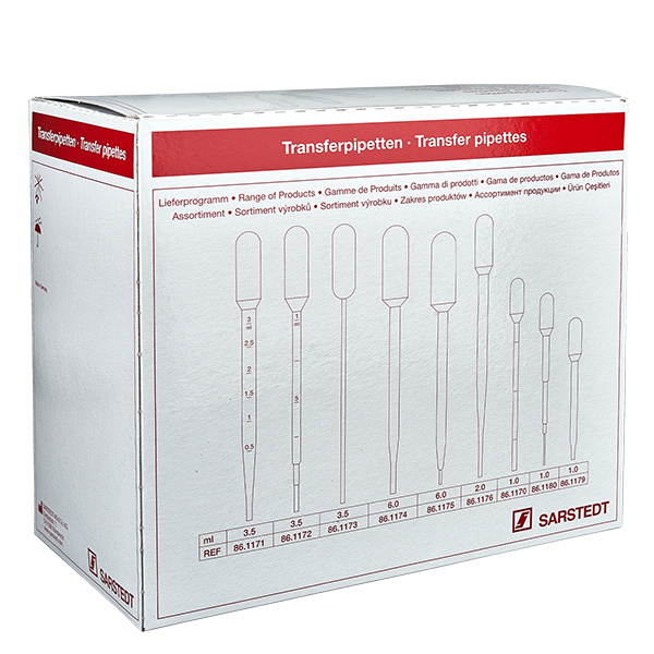 Transferpipet, nominaal volume: 3,5 ml, (LxB): 155 x 15 mm, Ma Transferpipet, nominaal volume: 3,5 ml, (LxB): 155 x 15 mm, Ma