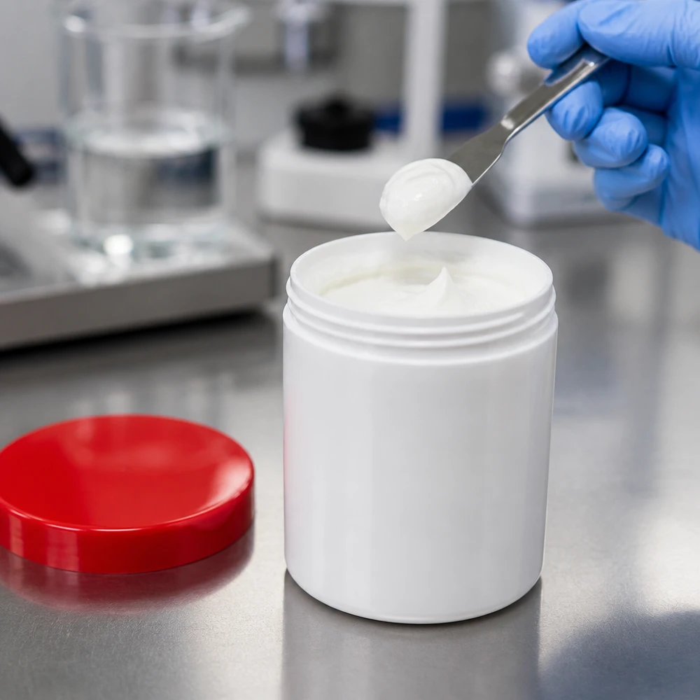 Farmaceutische kunststof potje van 30 g voor het hygiënisch bewaren van zalven