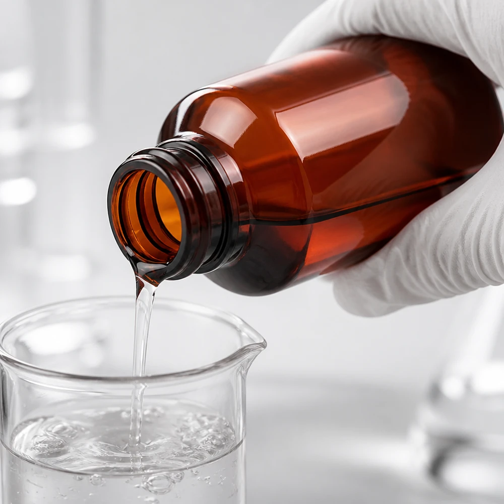 PET-fles 100ml met zwarte spuitdop OV Kompakte 100ml PET Flasche braun für Laborflüssigkeiten mit kindersicherem Originalitätsverschluss