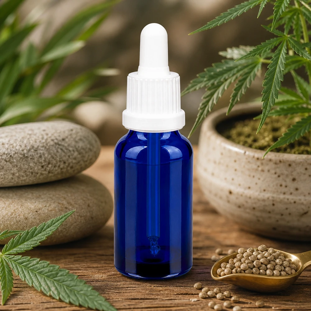 20ml pipetfles wit OV BlueLine UT18/20 20ml glazen fles met pipet in farmaceutische kwaliteit voor tincturen en extracten