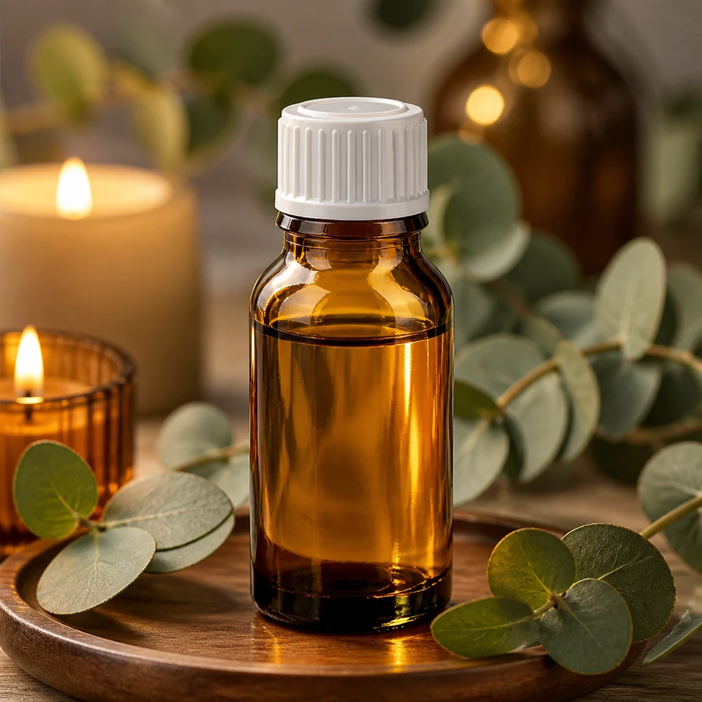 Bruine glazen fles 15ml met wit druppelsluiting 0.8mm St Medicijnflesje van bruin glas, 15 ml, met witte druppeldispenser voor aromatherapie