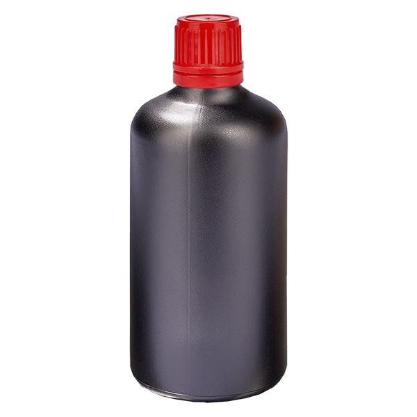 100ml fles 11mm SV rood OV BlackLine UT18/100 100ml fles 11mm SV rood OV BlackLine UT18/100