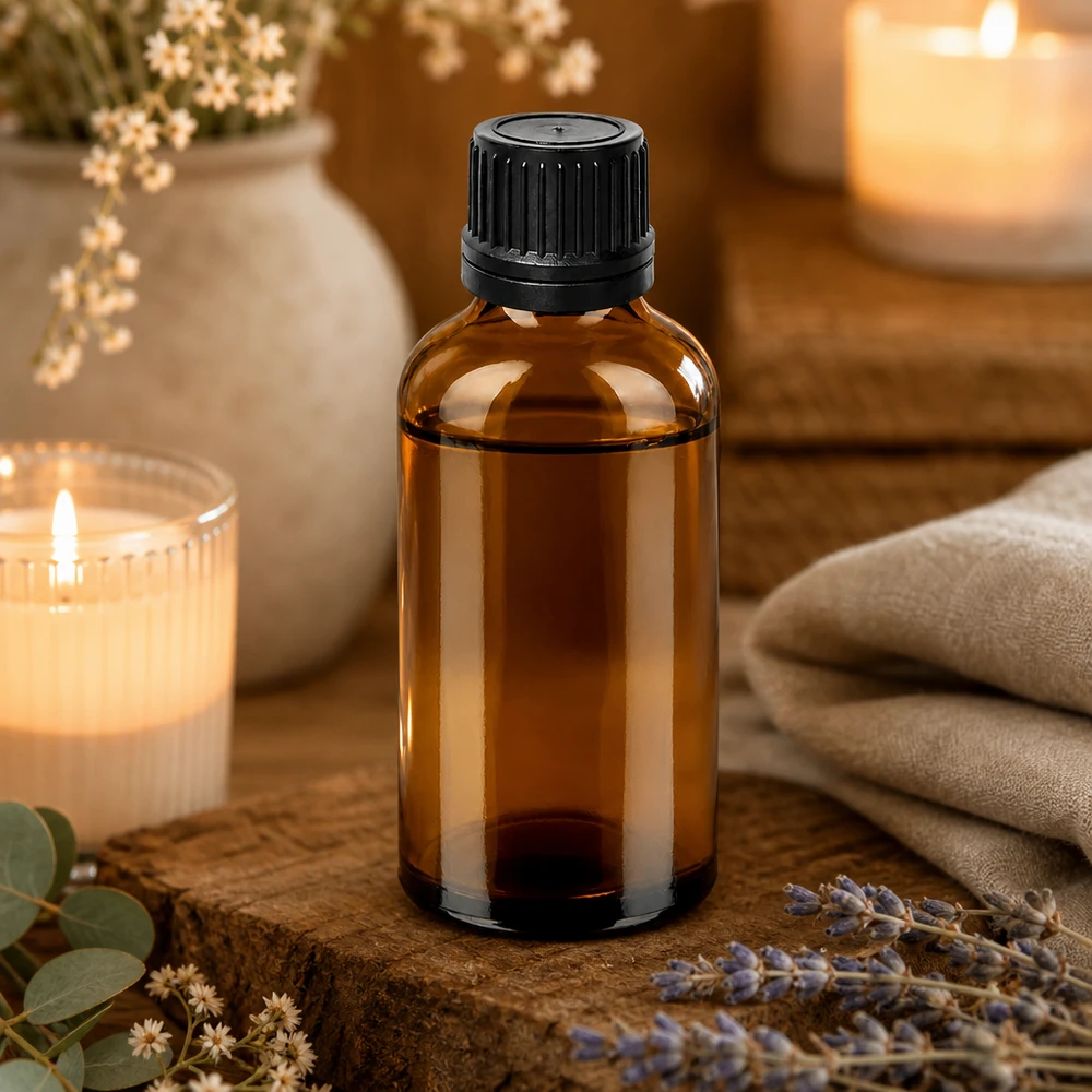 50ml druppelfles 1mm zwart OV BrownLine UT18/50 Lichtbeschermende glazen fles 50ml bruin met druppelstop voor gevoelige stoffen