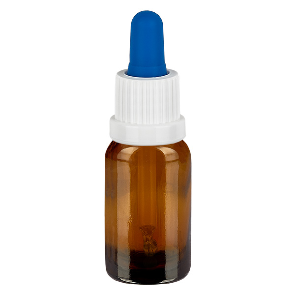 10ml pipetfles wit/blauw OV BrownLine UT18/10