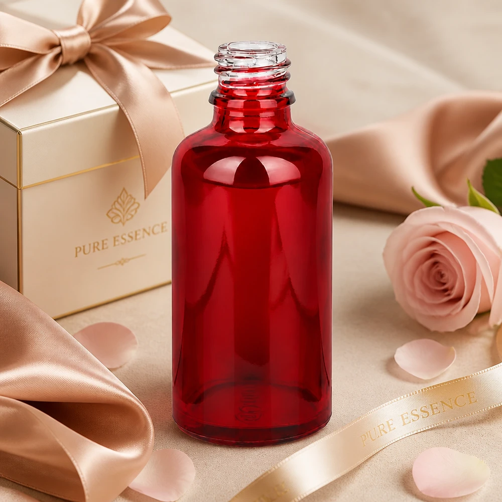 Apothekersfles 50ml RedLine UT18/50 UNiTWIST RedLine UT18/50 UNiTWIST apothekersfles met klassieke ronde vorm voor veelzijdige toepassingen