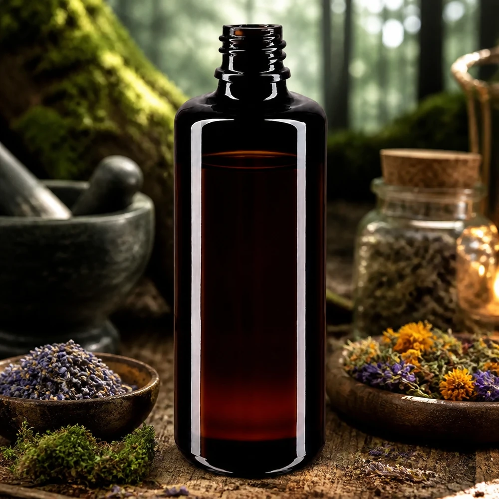 Violet glazen druppelfles Orion 100ml met praktisch formaat voor op reis en thuis