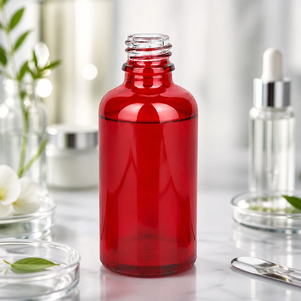 Apothekersfles 50ml RedLine UT18/50 UNiTWIST Veelzijdige 50ml RedLine UT18/50 UNiTWIST fles voor cosmetica, farmacie en aromatherapie