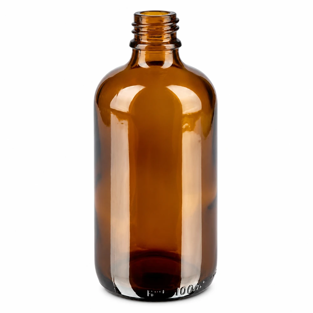 Compacte bruine fles 100ml - ideaal formaat voor extracten, tincturen en vloeibare preparaten