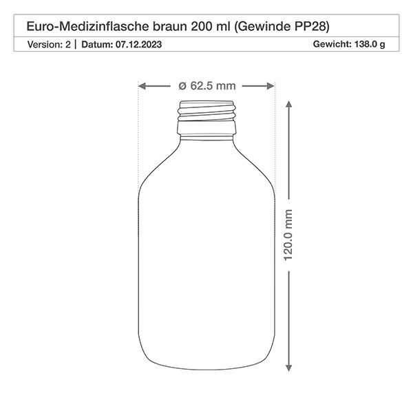 200ml medicijnfles bruin, met dispenserpomp zwart ApoGl 200ml medicijnfles bruin, met dispenserpomp zwart ApoGl