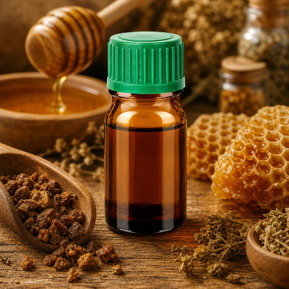 Professionele 5ml druppelflacon met UV-bescherming dankzij amberkleurig glas en veilige groene dop