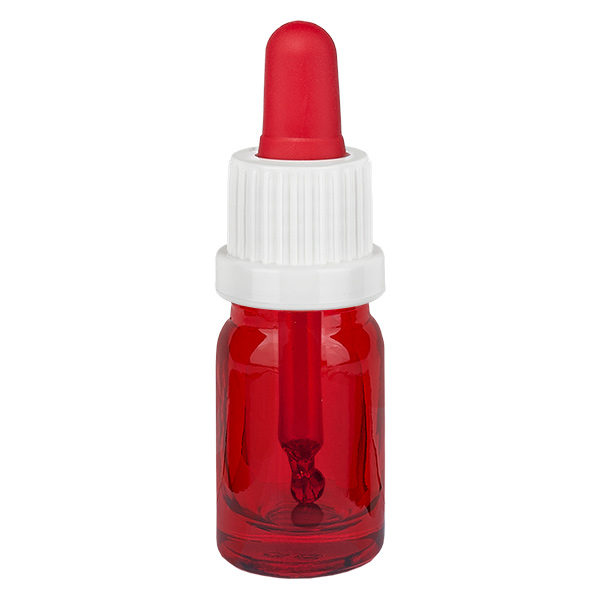 5ml pipetfles wit/rood OV RedLine UT18/5 5ml pipetfles wit/rood OV RedLine UT18/5