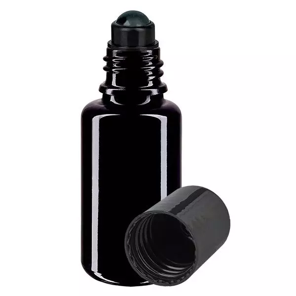 Glas deostick fles violet 20ml, lege deo roller (Roll On) Glas deostick fles violet 20ml, lege deo roller (Roll On)