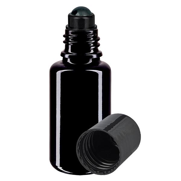 Glas deostick fles violet 20ml, lege deo roller (Roll On) Glas deostick fles violet 20ml, lege deo roller (Roll On)