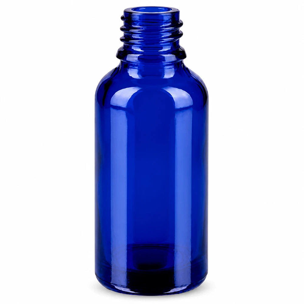 Kobaltblauw 30ml rolflesje van glas BlueLine serie voor professionele cosmetica