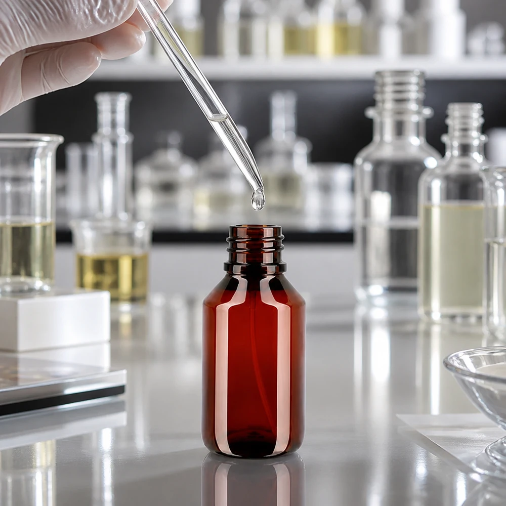Wiederverwendbare 50ml PET Flasche mit Zerstäuber für präzises Dosieren von Pflegeölen