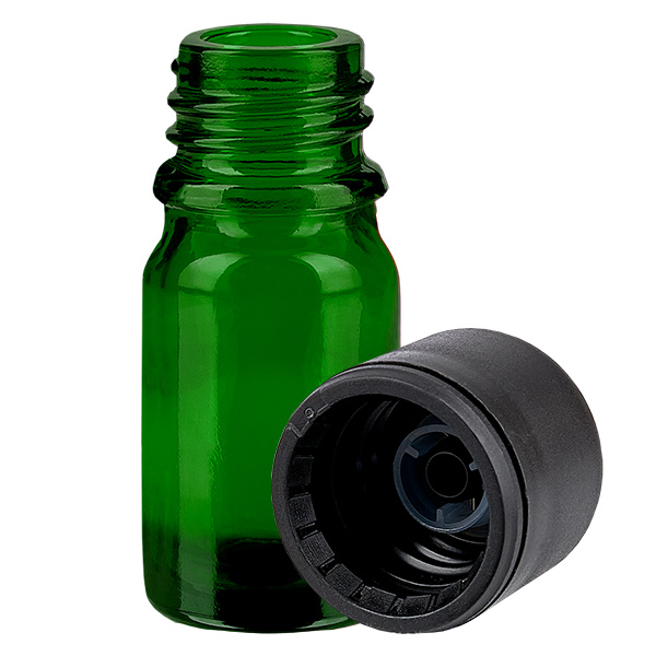 5ml flessenglazen 6mm SV zwart STD GreenLine UT18/5 5ml flessenglazen 6mm SV zwart STD GreenLine UT18/5