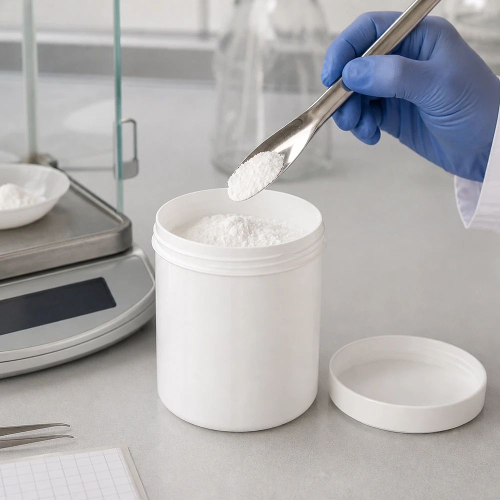 Zalfpot 30 g wit met schroefdeksel wit (PP) Hersluitbare witte PP-pot van 30 g, ideaal voor apotheken en cosmetische producten