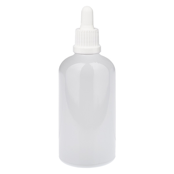 100 ml pipetflesje wit originele sluiting WhiteLine UT18/100 100 ml pipetflesje wit originele sluiting WhiteLine UT18/100