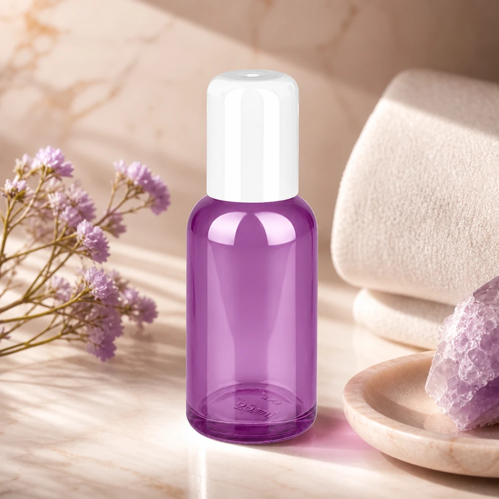 30ml rolfles wit standaard PurpleLine UT18/30 Moderne 30ml roll-on flacon in paars met ergonomisch ontwerp voor comfortabel gebruik