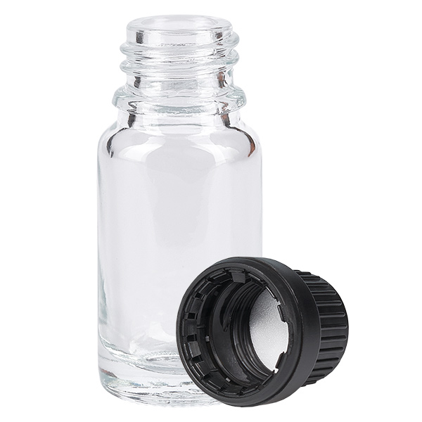 10ml flesje 11mm SV zwart OV ClearLine UT18/10 10ml flesje 11mm SV zwart OV ClearLine UT18/10