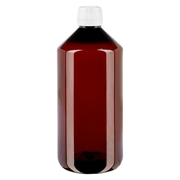 PET Flasche 1000ml mit weissem Standard OV PET Flasche 1000ml mit weissem Standard OV