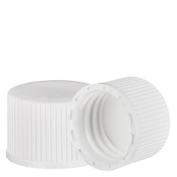 Schroefsluiting wit met PE inzet, S20x3