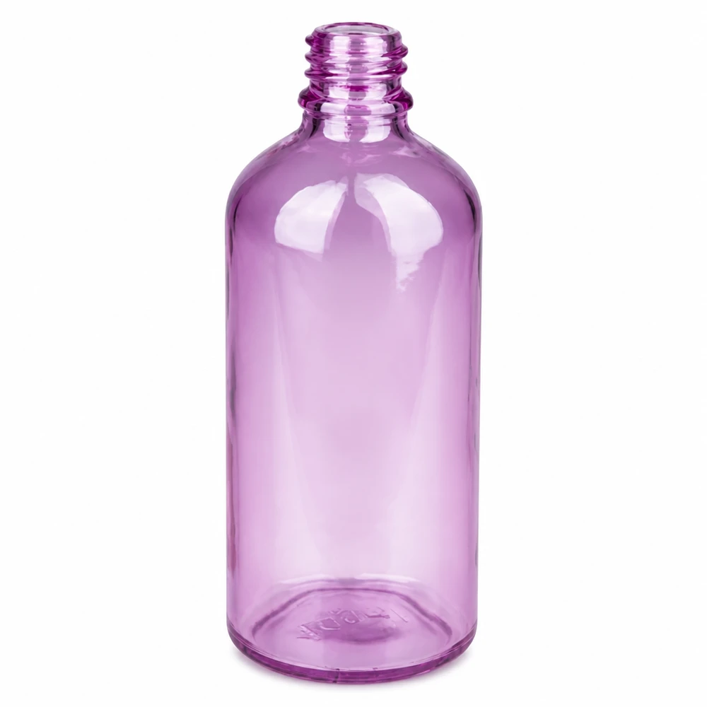 Compacte 100ml sprayflacon violet transparant ideaal voor op reis en onderweg