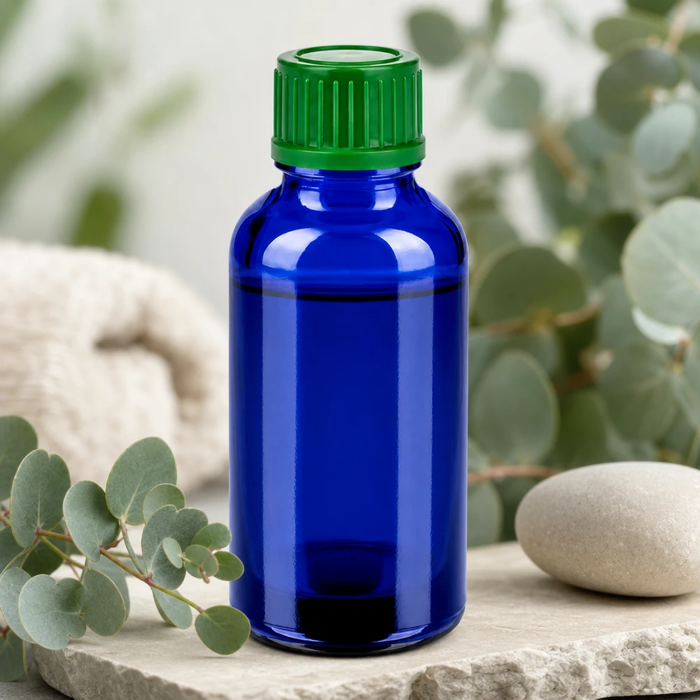 30ml fles 11mm SV groen STD BlueLine UT18/30 Klein doseerflesje van 30 ml met ergonomische groene dop voor nauwkeurig doseren