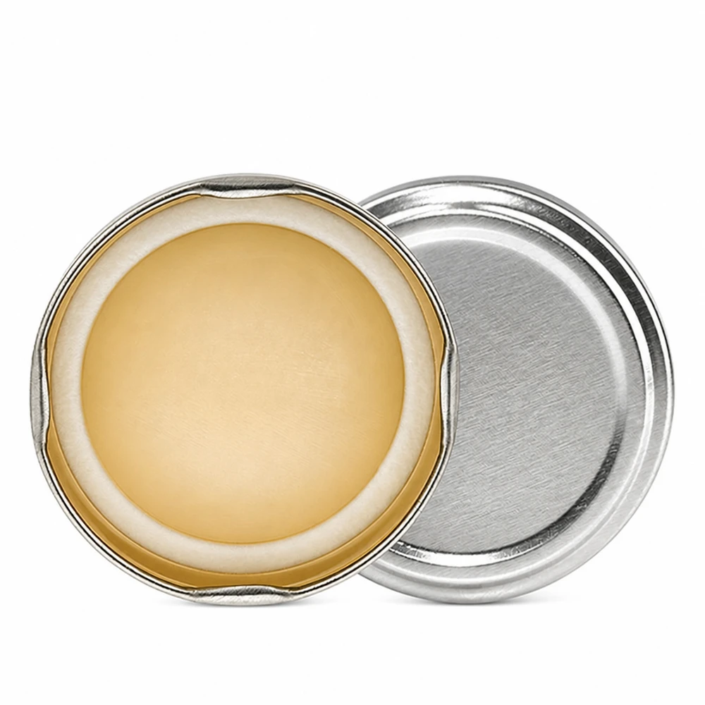 Ronde BasicSeal-metalen deksel TO66 van 66 mm, zilverkleurig, met luchtdichte butylafdichting aan de binnenkant