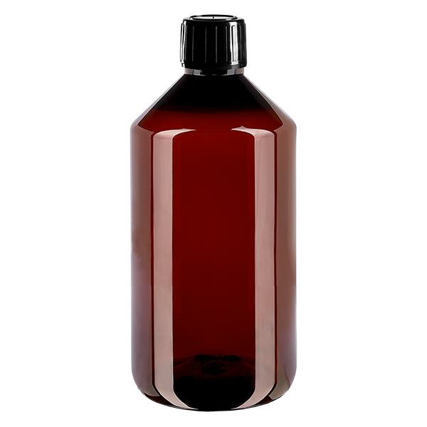 PET-fles 750 ml met zwarte spuitdop OV PET-fles 750 ml met zwarte spuitdop OV