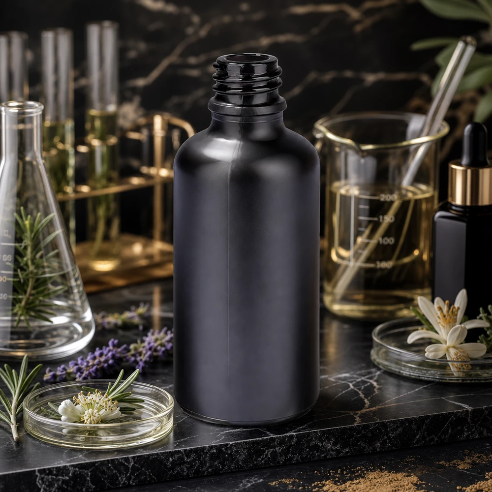 Apothekersfles van laboratoriumkwaliteit 50 ml BlackLine UT18/50 UNiTWIST voor farmaceutische toepassingen