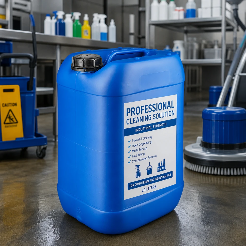Canister 25 liter blauw met schroefdop OV Blauwe jerrycan van 25 liter, geschikt voor levensmiddelen, met OV-sluiting en ergonomische draaggreep