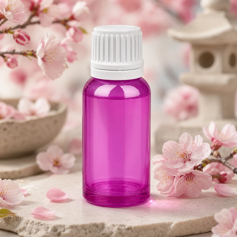 20ml druppelfles 0.7mm wit Originality schroefdop sluiting PurpleLine UT18/20 Paarse druppelflacon 20ml van UV-bestendig materiaal met nauwkeurig doseersysteem voor dagelijks gebruik