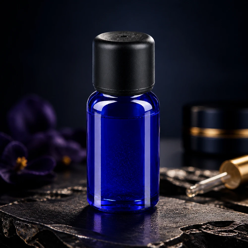 10ml fles 11mm SV zwart OV BlueLine UT18/10 10ml fles 11mm SV zwart OV BlueLine UT18/10