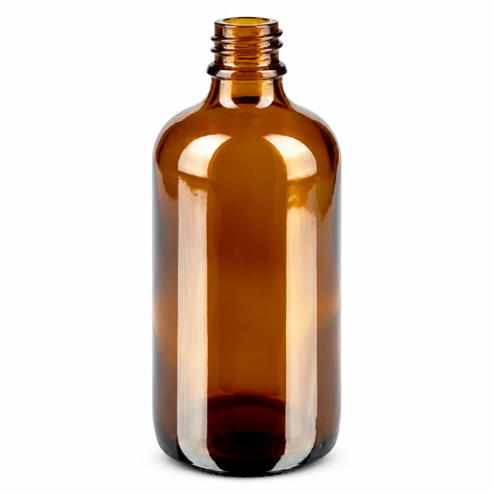 100ml druppelflesje 0.9mm wit STD BrownLine UT18/100 Hoogwaardige amberkleurige glazen fles 100ml met gestandaardiseerde druppeldop voor apotheek