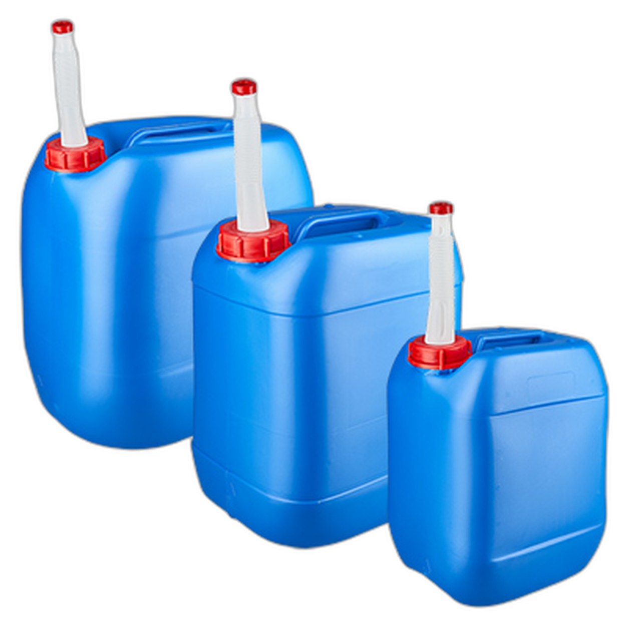 Jerrycan blauw met schenktuit