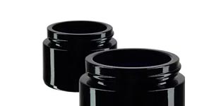 Glazen pot violet zonder deksel