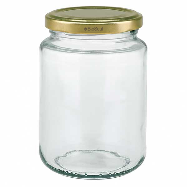 382ml rond glas met BioSeal deksel goud UNiTWIST