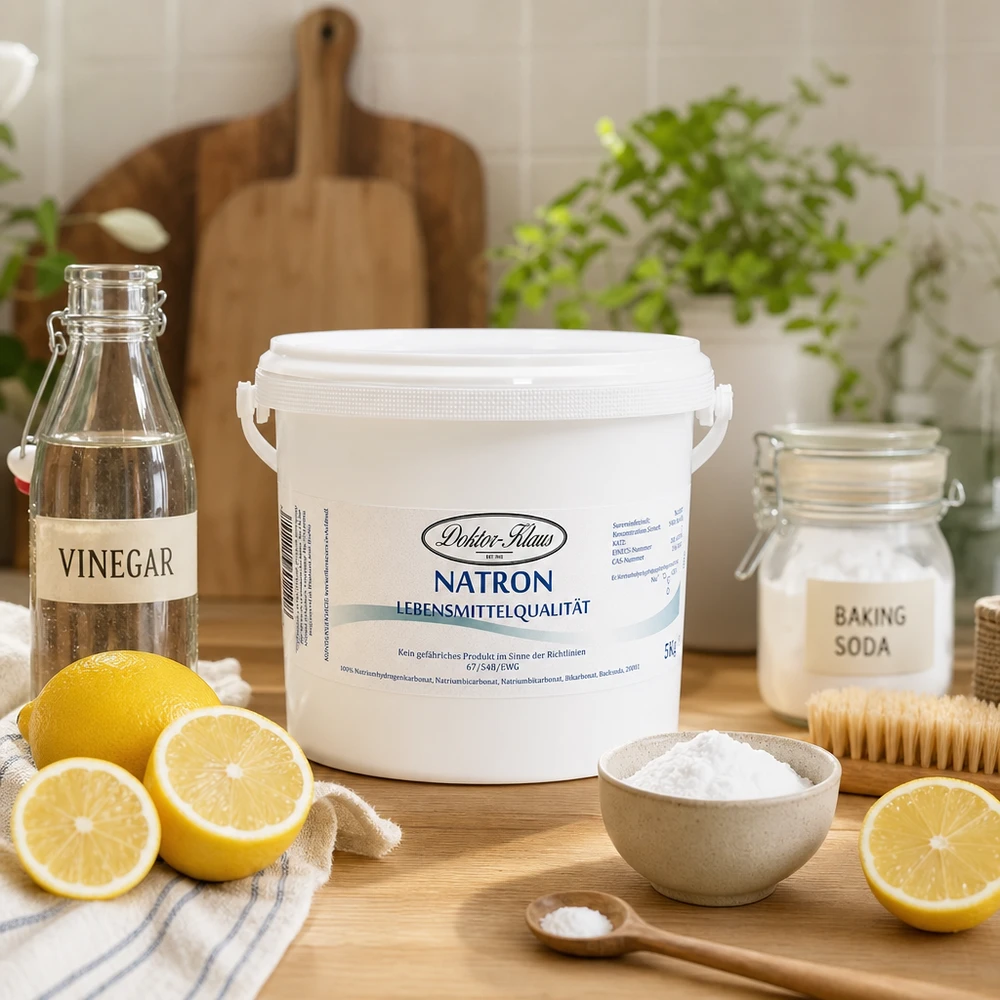 Natron Doctor Klaus 5kg met citroenazijn en zuiveringszout voor een natuurlijke huishoudelijke reiniging