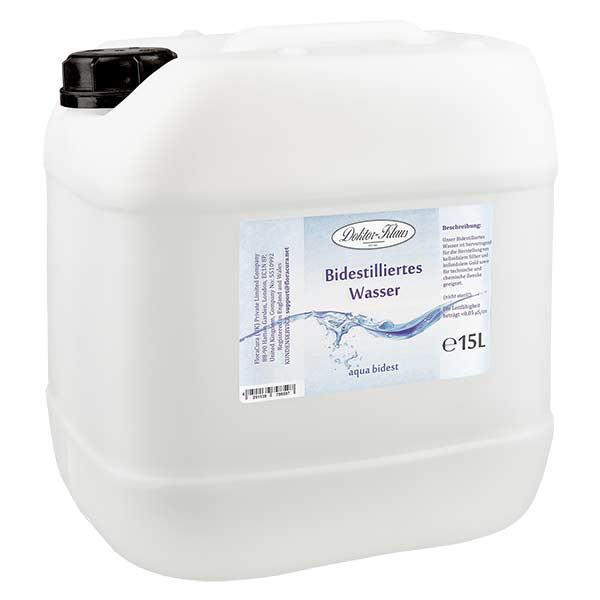 Doktor-Klaus Aqua bidest - Dubbel gedestilleerd water 15 l Doktor-Klaus Aqua bidest - Dubbel gedestilleerd water 15 l
