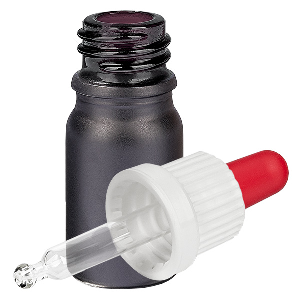 5ml pipetfles wit/rood OV BlackLine UT18/5 5ml pipetfles wit/rood OV BlackLine UT18/5